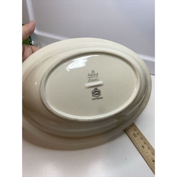 Eschenbach Roswitha Baronet China Greenbriar 9” Oval Bowl - Picture 6 of 10